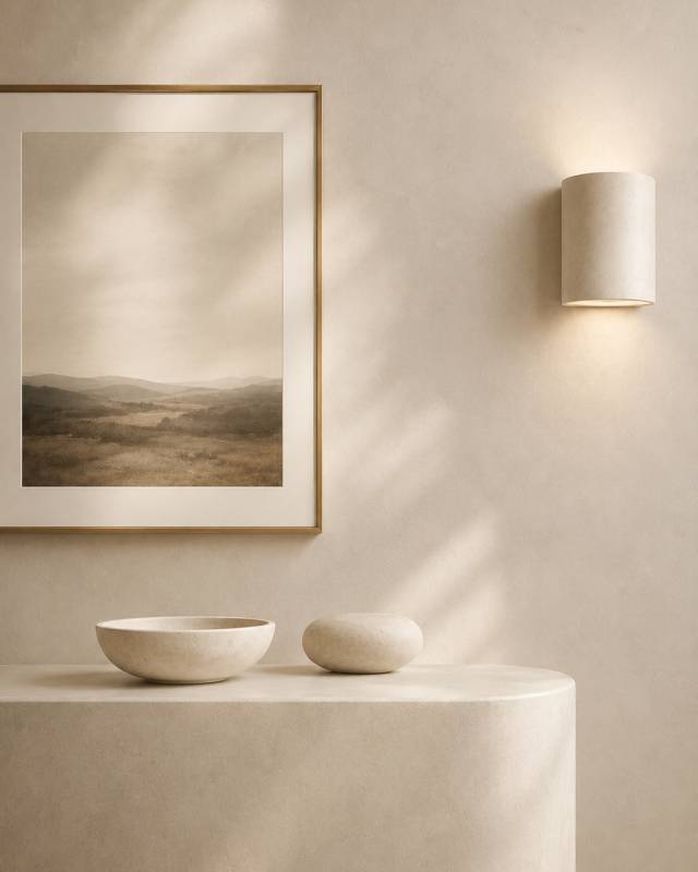 A moody, minimalist still life arrangement